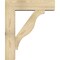 Ekena Millwork Funston Block Rough Sawn Bracket w/ Offset Brace, Douglas Fir, 8"W x 30"D x 36"H BKT0806X30X36FST05RDF - alternate 2